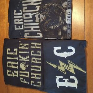 Eric Church - Eric F** Church Skeleton Graphic Short Sleeve T Shirt Size XX